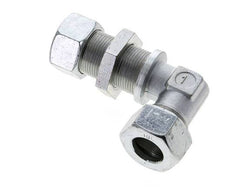18L Zink plated Steel Elbow Cutting Fitting Bulkhead 315 bar ISO 8434-1