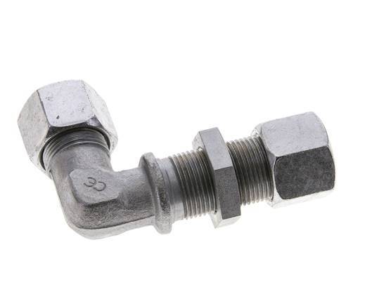 14S Zink plated Steel Elbow Cutting Fitting Bulkhead 630 bar ISO 8434-1