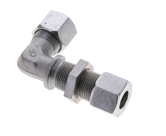 14S Zink plated Steel Elbow Cutting Fitting Bulkhead 630 bar ISO 8434-1