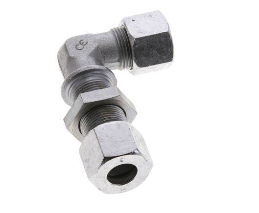 14S Zink plated Steel Elbow Cutting Fitting Bulkhead 630 bar ISO 8434-1
