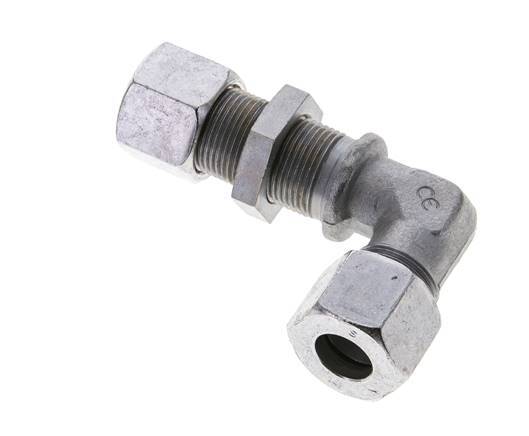 14S Zink plated Steel Elbow Cutting Fitting Bulkhead 630 bar ISO 8434-1