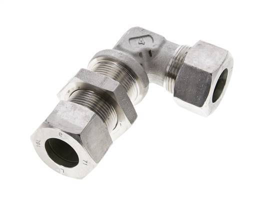 18L Stainless Steel Elbow Cutting Fitting Bulkhead 315 bar ISO 8434-1