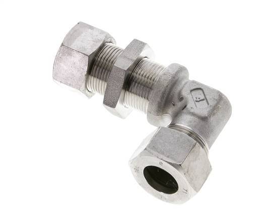 18L Stainless Steel Elbow Cutting Fitting Bulkhead 315 bar ISO 8434-1
