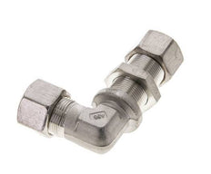 16S Stainless Steel Elbow Compression Fitting Bulkhead 400 bar ISO 8434-1