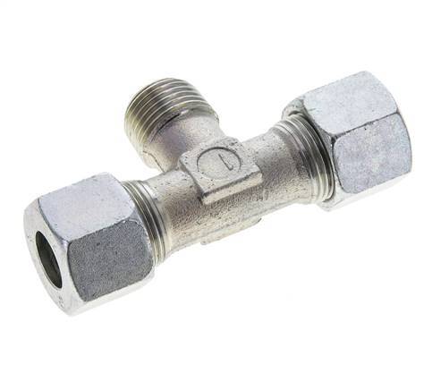 Accesorio de corte en T de acero con forma de T 14S y R1/2'' con rosca macho 630 bar ISO 8434-1