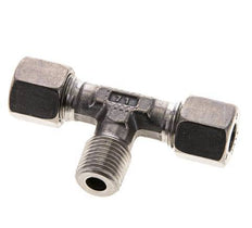 Accesorio de corte en T de acero inoxidable 8L y R1/4'' con rosca macho 315 bar ISO 8434-1