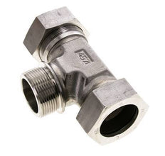 Accesorio de corte en T de acero inoxidable 42L y G1-1/2'' con rosca macho 160 bar ISO 8434-1