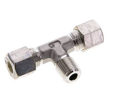 Accesorio de compresión en T de acero inoxidable 8L y R1/4'' con rosca macho 315 bar ISO 8434-1