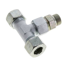 20S y G3/4'' Racor en T de acero galvanizado con rosca macho 400 bar ajustable ISO 8434-1