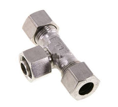 Racor de corte en T de acero inoxidable 12L con rótula 315 bar ajustable ISO 8434-1