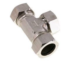 Accesorio de corte en T de acero inoxidable de 35L con rótula 160 bar ajustable ISO 8434-1