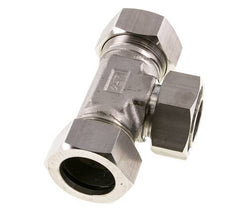 Accesorio de corte en T de acero inoxidable de 35L con rótula 160 bar ajustable ISO 8434-1