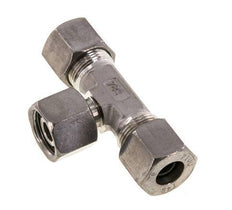 Accesorio de corte en T de acero inoxidable 14S con rótula 630 bar ajustable ISO 8434-1