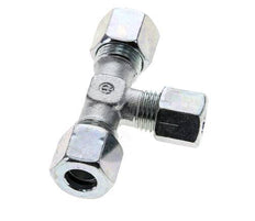 8L & 10L Zink plated Steel T-Shape Tee Cutting Fitting 315 bar ISO 8434-1