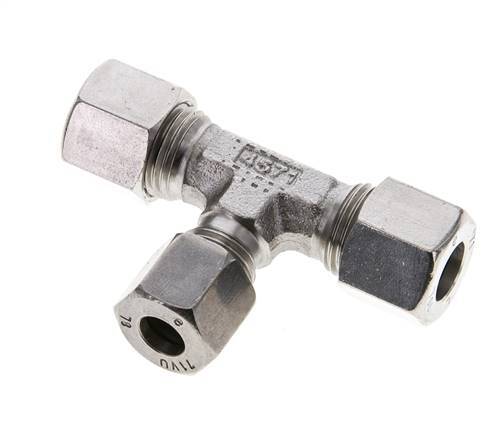 8L & 10L Stainless Steel T-Shape Tee Cutting Fitting 315 bar ISO 8434-1