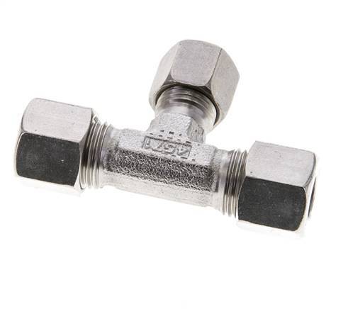 8L & 10L Stainless Steel T-Shape Tee Cutting Fitting 315 bar ISO 8434-1