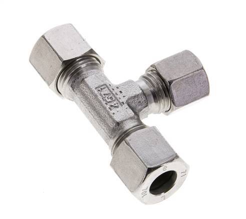 8L & 10L Stainless Steel T-Shape Tee Cutting Fitting 315 bar ISO 8434-1