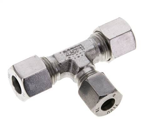 8L & 10L Stainless Steel T-Shape Tee Cutting Fitting 315 bar ISO 8434-1
