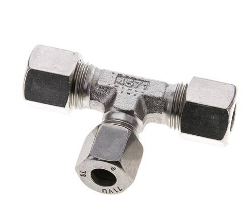 8L & 10L Stainless Steel T-Shape Tee Cutting Fitting 315 bar ISO 8434-1