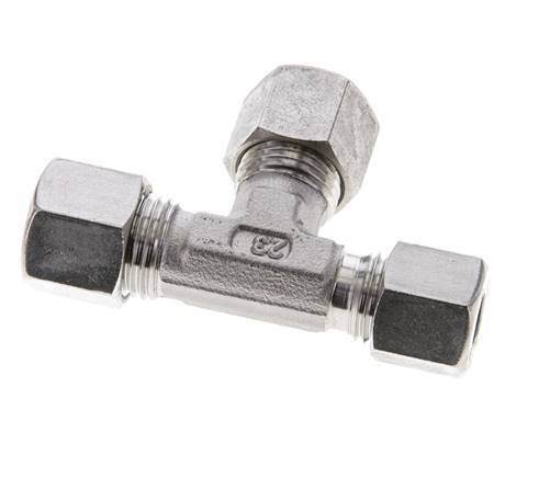 8L & 10L Stainless Steel Right Angle Tee Cutting Fitting 315 bar ISO 8434-1