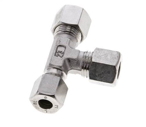 8L & 10L Stainless Steel Right Angle Tee Cutting Fitting 315 bar ISO 8434-1