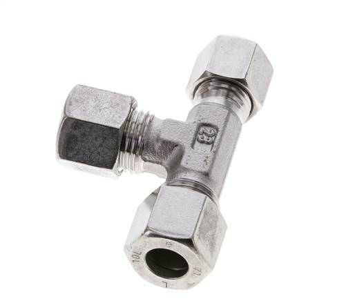 8L & 10L Stainless Steel Right Angle Tee Cutting Fitting 315 bar ISO 8434-1