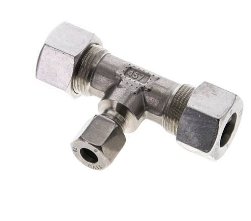 8L & 15L Stainless Steel T-Shape Tee Cutting Fitting 315 bar ISO 8434-1