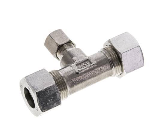 8L & 15L Stainless Steel T-Shape Tee Cutting Fitting 315 bar ISO 8434-1