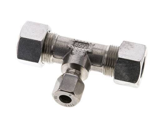 8L & 15L Stainless Steel T-Shape Tee Cutting Fitting 315 bar ISO 8434-1