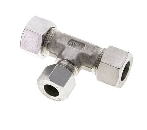 12L & 15L Stainless Steel T-Shape Tee Cutting Fitting 315 bar ISO 8434-1