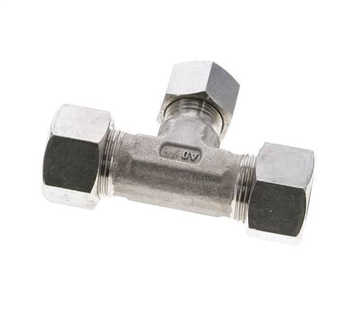 12L & 15L Stainless Steel T-Shape Tee Cutting Fitting 315 bar ISO 8434-1