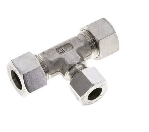 12L & 15L Stainless Steel T-Shape Tee Cutting Fitting 315 bar ISO 8434-1