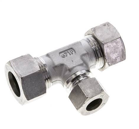 15L & 22L Stainless Steel T-Shape Tee Cutting Fitting 160 bar ISO 8434-1