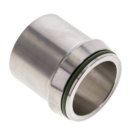 42x4mm Stainless Steel Straight with Welding End 160 bar FKMO-ring ISO 8434-1