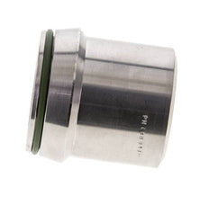 42x4mm Stainless Steel Straight with Welding End 160 bar FKMO-ring ISO 8434-1