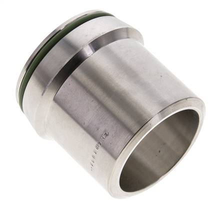 42x4mm Stainless Steel Straight with Welding End 160 bar FKMO-ring ISO 8434-1