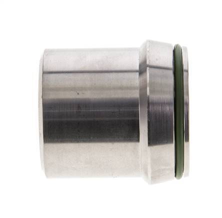 42x4mm Stainless Steel Straight with Welding End 160 bar FKMO-ring ISO 8434-1