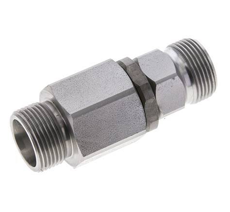 16S Zink plated Steel Ball-Guided Swivel Joint Cutting Fitting DN 12350 bar NBR ISO 8434-1