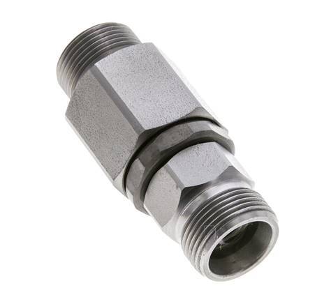 16S Zink plated Steel Ball-Guided Swivel Joint Cutting Fitting DN 12350 bar NBR ISO 8434-1