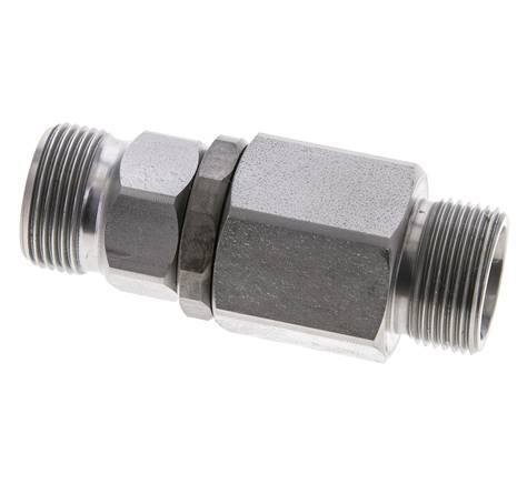 16S Zink plated Steel Ball-Guided Swivel Joint Cutting Fitting DN 12350 bar NBR ISO 8434-1