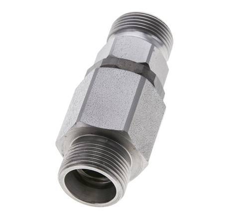 16S Zink plated Steel Ball-Guided Swivel Joint Cutting Fitting DN 12350 bar NBR ISO 8434-1