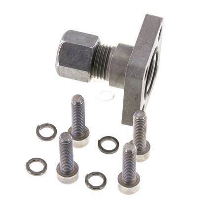 Brida de bomba LK 35 Acero con 10L (M16x1,5)