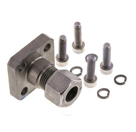 Brida de bomba LK 35 Acero con 12L (M18x1,5)