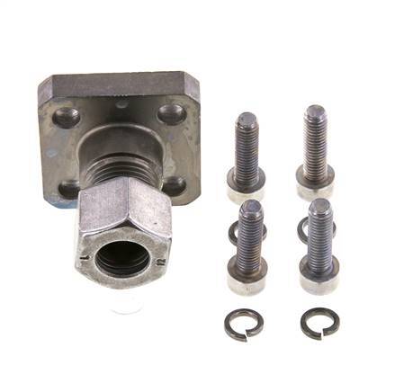 Brida de bomba LK 35 Acero con 12L (M18x1,5)