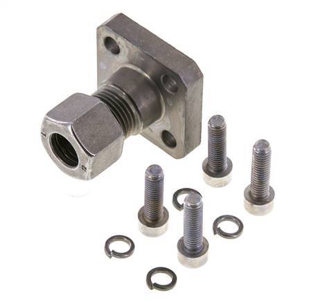 Brida de bomba LK 35 Acero con 12L (M18x1,5)