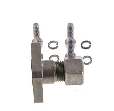 Brida de bomba LK 35 Acero con 12L (M18x1,5)