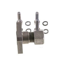 Brida de bomba LK 35 Acero con 12L (M18x1,5)