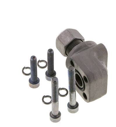 LK 30 Codo Brida de bomba Fundición maleable con 12L (M18x1,5)