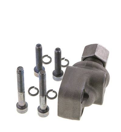 LK 30 Codo Brida de bomba Fundición maleable con 12L (M18x1,5)
