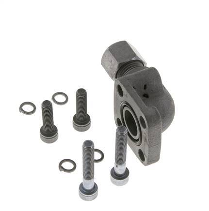 LK 35 Codo Brida de bomba Fundición maleable con 10L (M16x1,5)